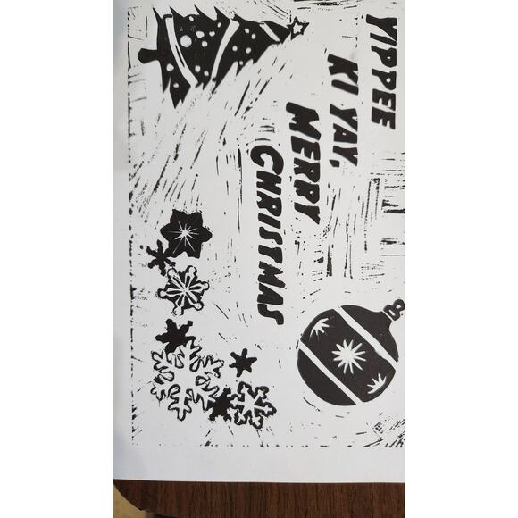 Die Hard Inspired 5"x7" Holiday Greeting Cards Set of 5 Acid Free Card Stock Art - Picture 8 of 8